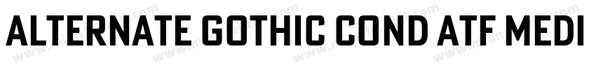 Alternate Gothic Cond ATF Medium字体转换